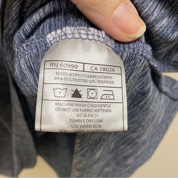 Antiqua Seattle Seahawks NFL Short Sleeve Polo Men’s Shirt Heather Navy Large - Picture 7 of 8